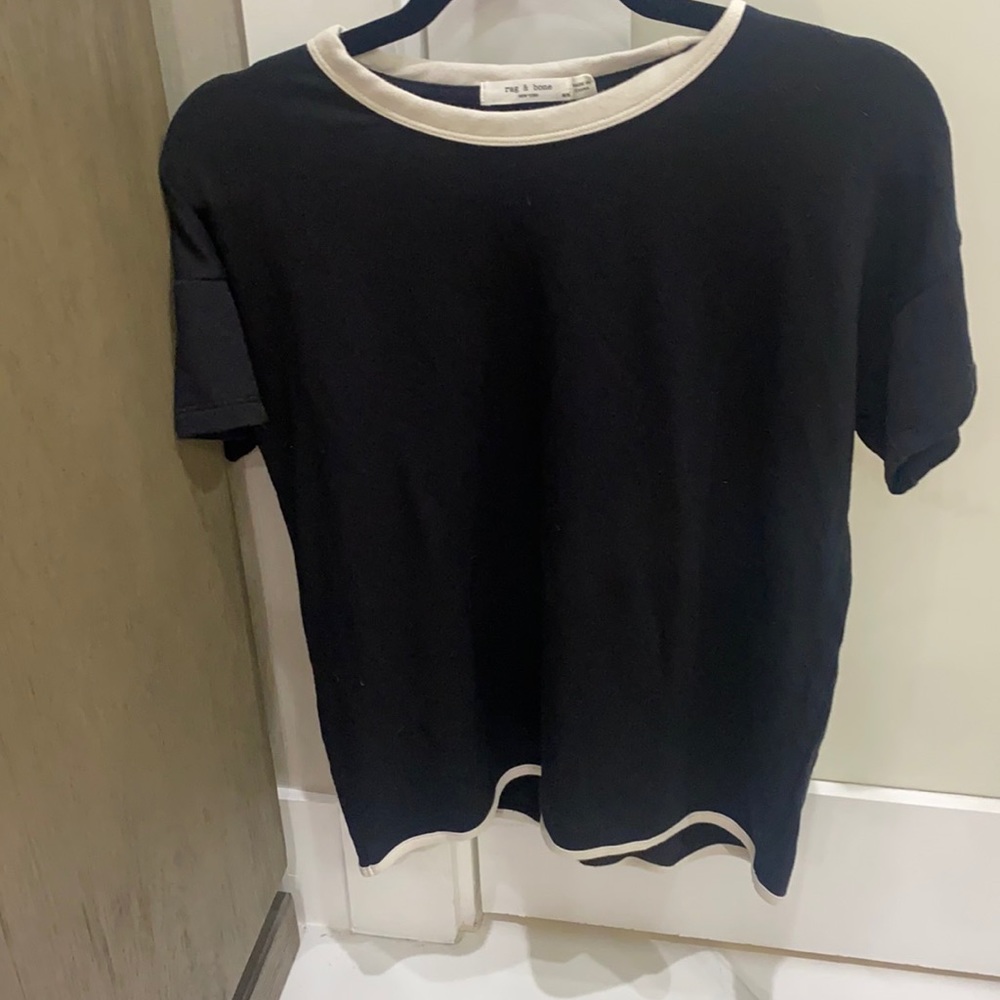 Rag n bone black t shirt